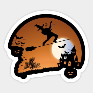 halloween guitarist Sticker